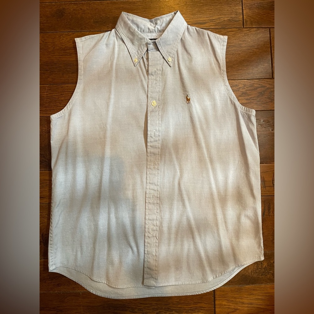 Ralph Lauren Sport, sleeveless pale blue top. Size  Medium